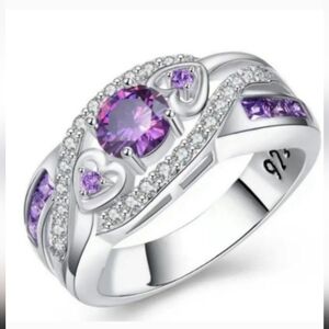 925 White Gold Cubic Zirconia Ring